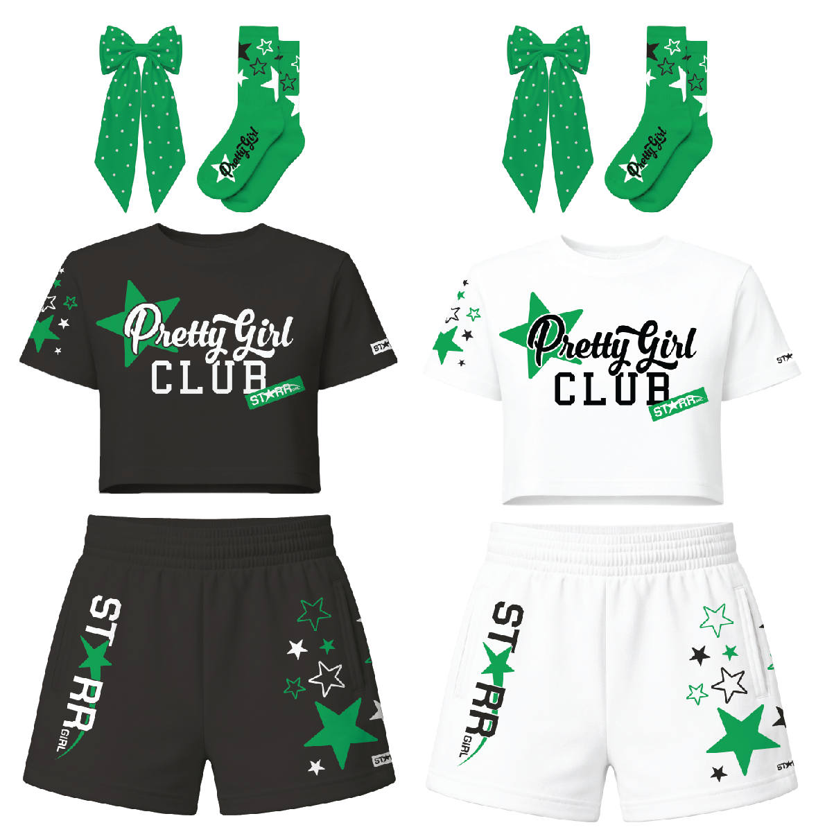 Pretty Girl Club Short Set Green