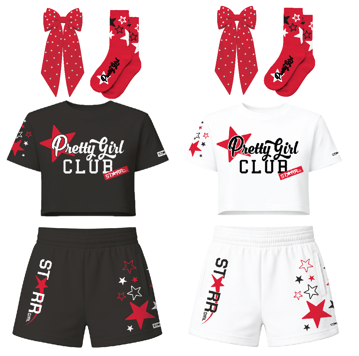 Pretty Girl Club Short Set Red