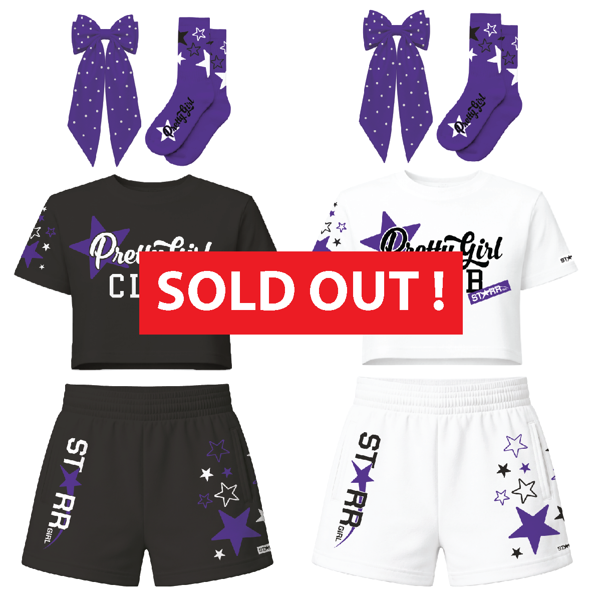 Pretty Girl Club Short Set Purple