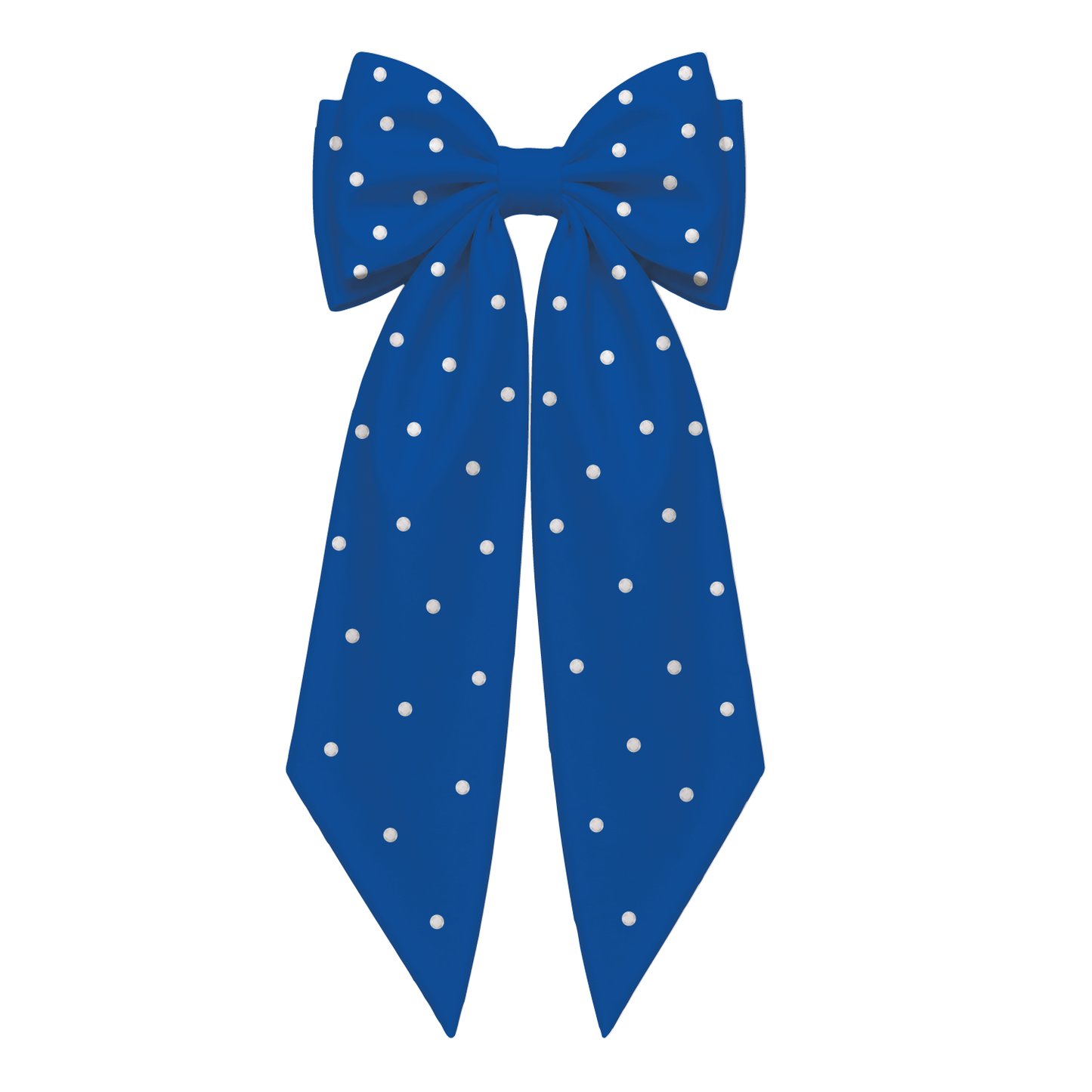 Starr Girls Pretty Girl Club blue bow hair accessory on a white background, featuring a large royal blue bow for girls' fashion.